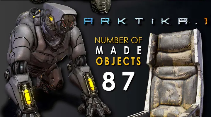 Arktika-1 character and set dressing