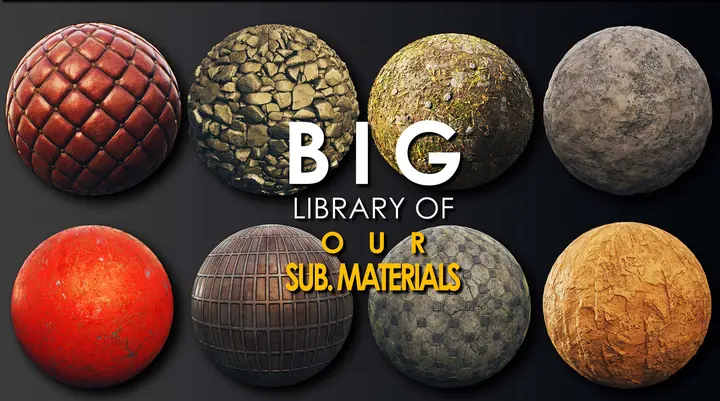 Substance material spheres